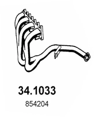 Tuyau d'échappement ASSO 34.1033