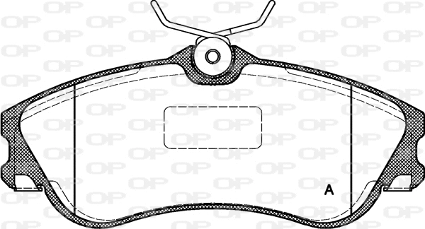 Kit de plaquettes de frein, frein à disque OPEN PARTS BPA0634.00