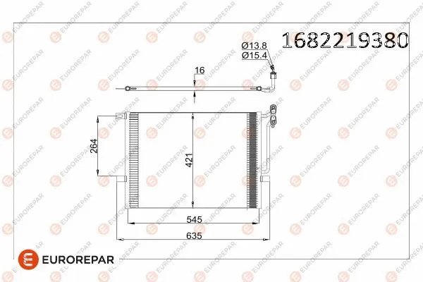 Condenseur, climatisation EUROREPAR 1682219380