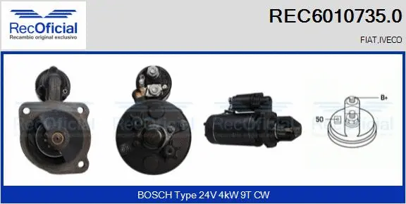 Démarreur RECOFICIAL REC6010735.0