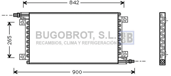 Condenseur, climatisation BUGOBROT 62-RE5012