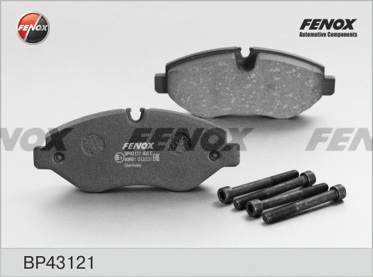 Kit de plaquettes de frein, frein à disque FENOX BP43121