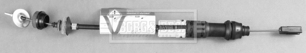 Tirette à câble, commande d'embrayage BORG & BECK BKC2070