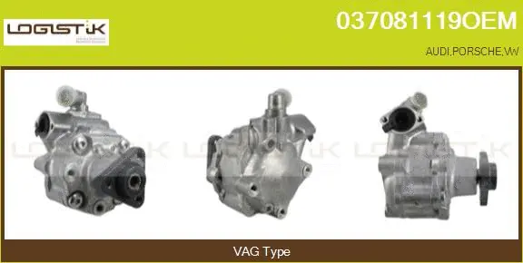 Pompe hydraulique, direction LGK 037081119OEM