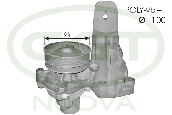 Pompe à eau, refroidissement du moteur GGT PA12404