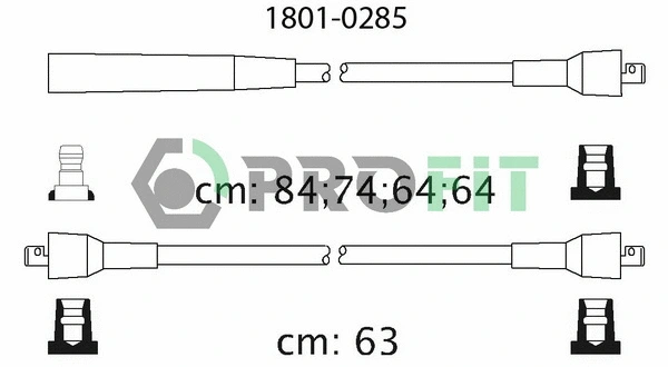 Kit de câbles d'allumage PROFIT 1801-0285