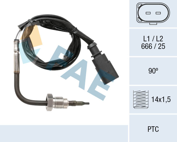 Capteur, température des gaz FAE 68048