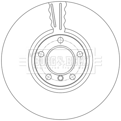 Disque de frein BORG & BECK BBD7001S