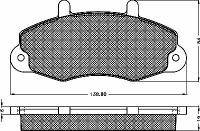 Kit de plaquettes de frein, frein à disque BSF 10342