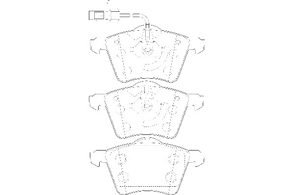 Kit de plaquettes de frein, frein à disque Omnicraft 2134954