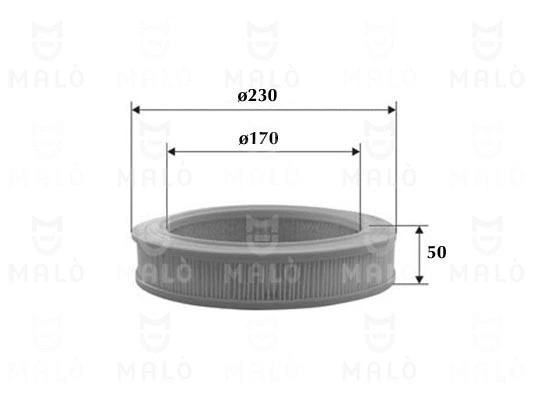Filtre à air AKRON-MALÒ 1500367