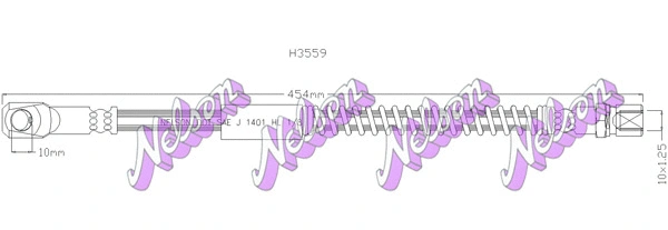 Flexible de frein KAWE H3559