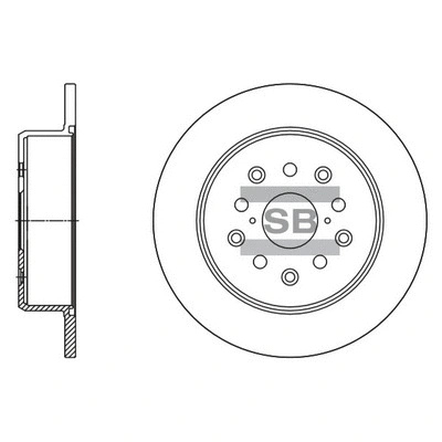 Disque de frein Hi-Q SD4606