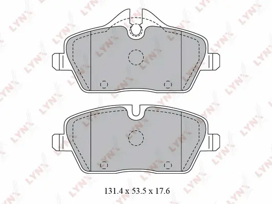 Kit de plaquettes de frein, frein à disque LYNXAUTO BD-1429