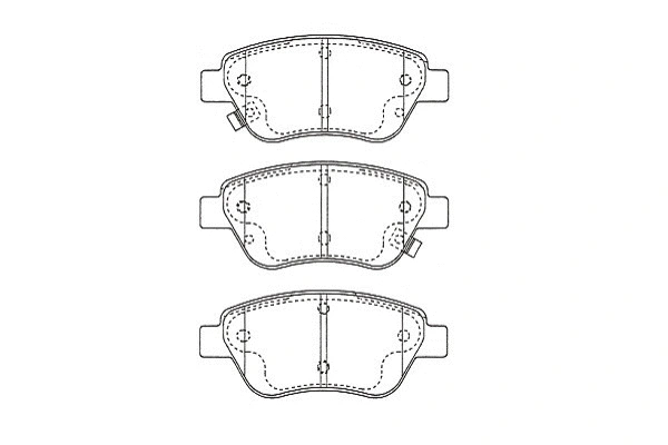 Kit de plaquettes de frein, frein à disque KAVO PARTS KBP-5562