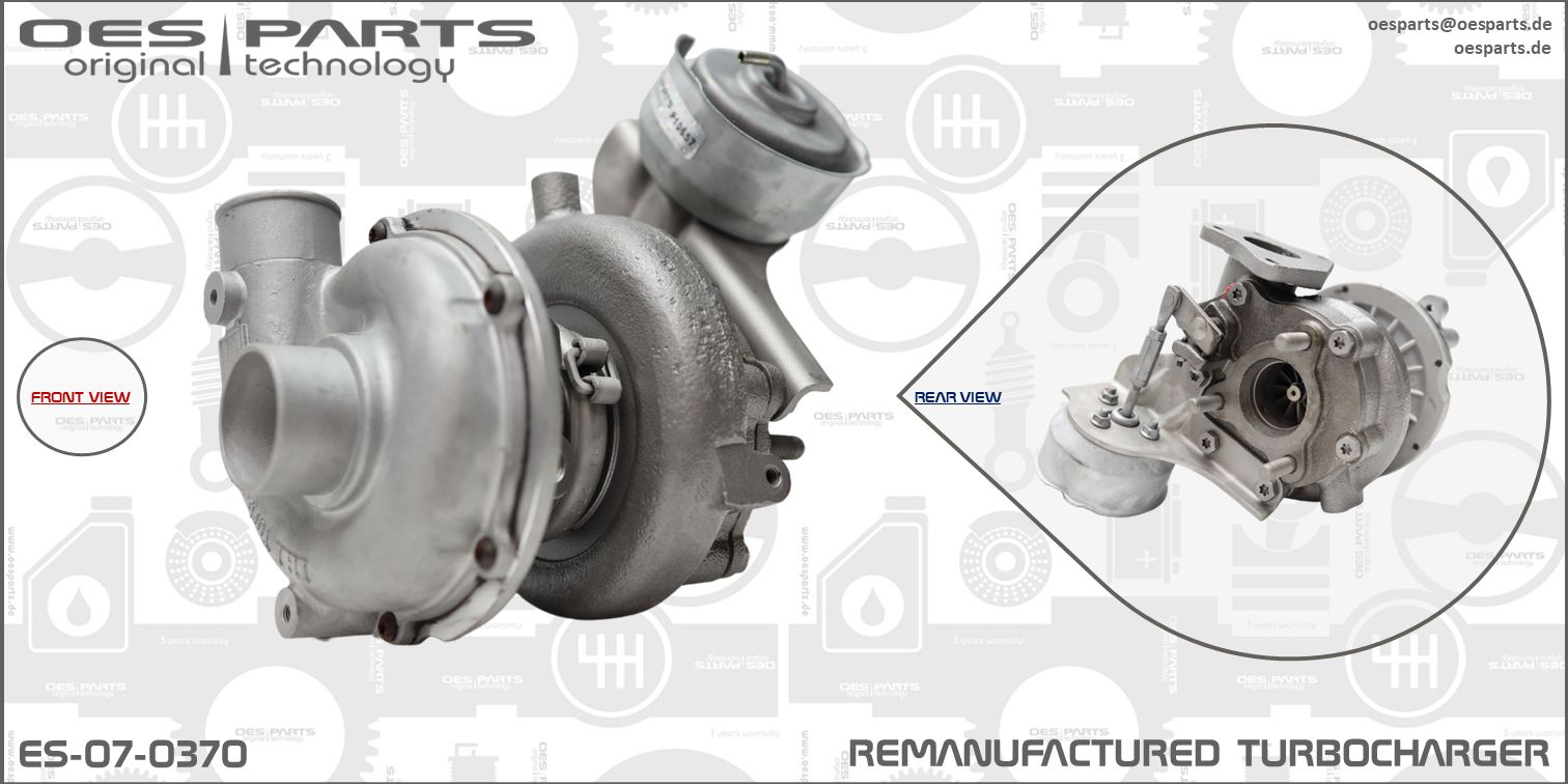 Turbocompresseur, suralimentation OES PARTS ES-07-0370