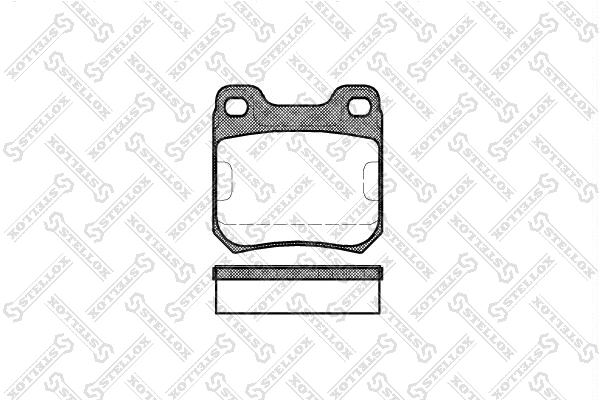 Kit de plaquettes de frein, frein à disque STELLOX 250 040-SX
