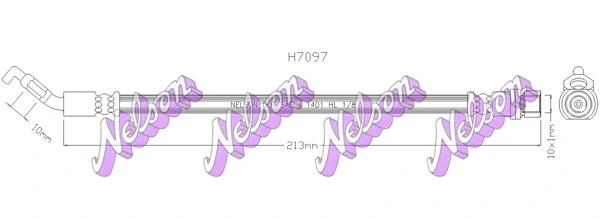 Flexible de frein KAWE H7097