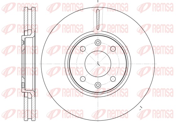 Disque de frein REMSA 6587.10