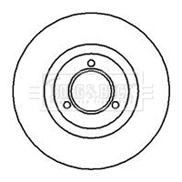 Disque de frein BORG & BECK BBD4516