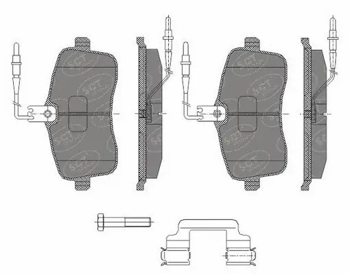 Kit de plaquettes de frein, frein à disque SCT - MANNOL SP 429 PR