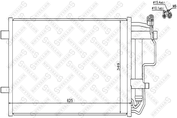 Condenseur, climatisation STELLOX 10-45710-SX