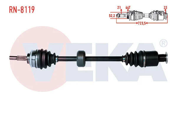 Arbre de transmission VEKA RN-8119