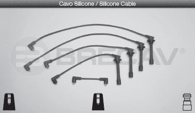 Kit de câbles d'allumage BRECAV 26.503