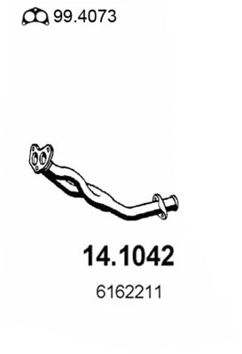 Tuyau d'échappement ASSO 14.1042