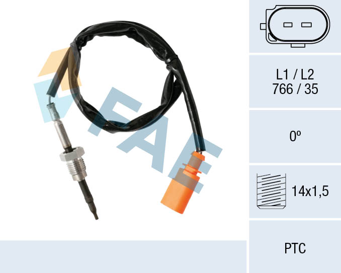 Capteur, température des gaz FAE 68003