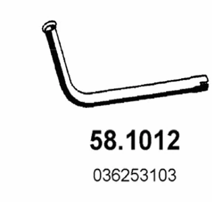 Tuyau d'échappement ASSO 58.1012