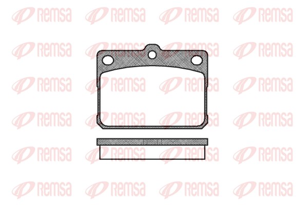 Kit de plaquettes de frein, frein à disque REMSA 0079.20