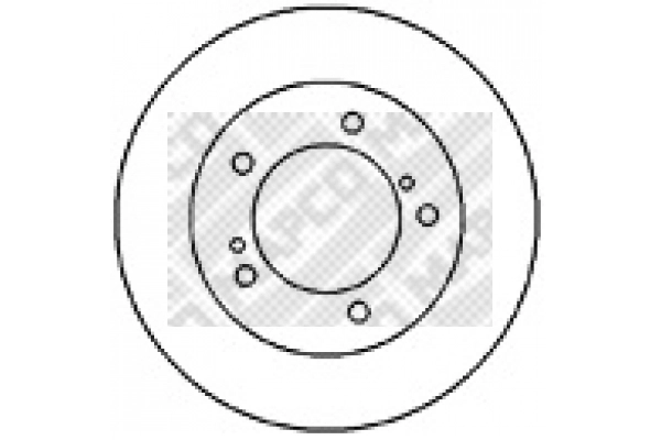 Disque de frein MAPCO 25592