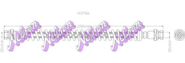Flexible de frein KAWE H3786