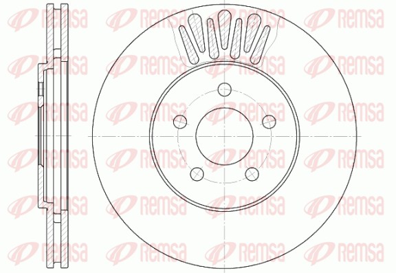 Disque de frein REMSA 61361.10