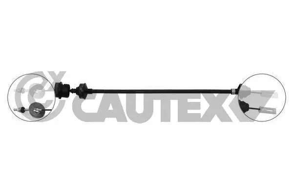 Tirette à câble, commande d'embrayage CAUTEX 030048