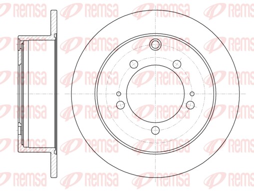 Disque de frein REMSA 61230.00