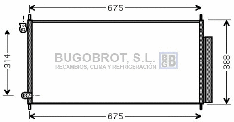 Condenseur, climatisation BUGOBROT 62-HD5185