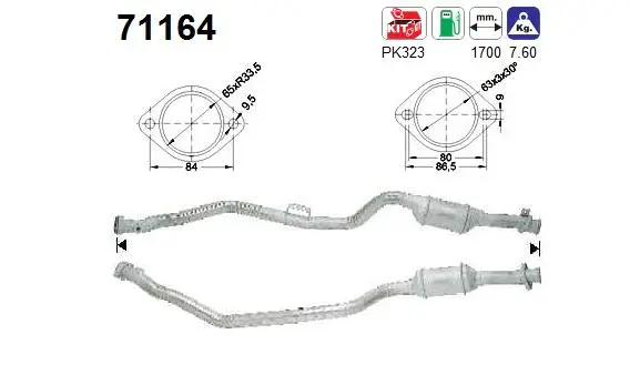 Catalyseur AS 71164