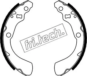 Jeu de mâchoires de frein fri.tech. 1044.019