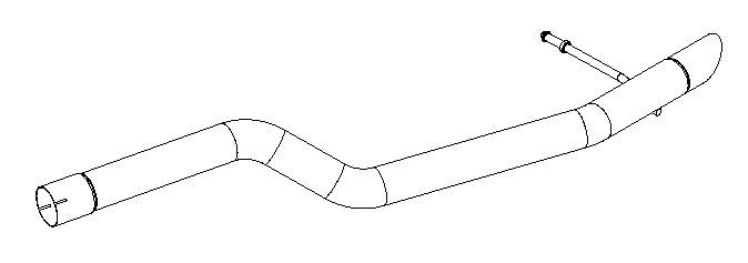 Tuyau d'échappement Vellerand 15440