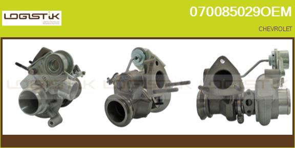 Turbocompresseur, suralimentation LGK 070085029OEM
