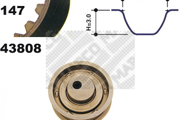 Kit de courroie crantée MAPCO 23808