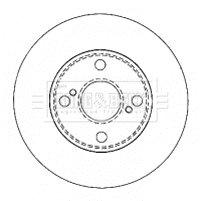 Disque de frein BORG & BECK BBD4503