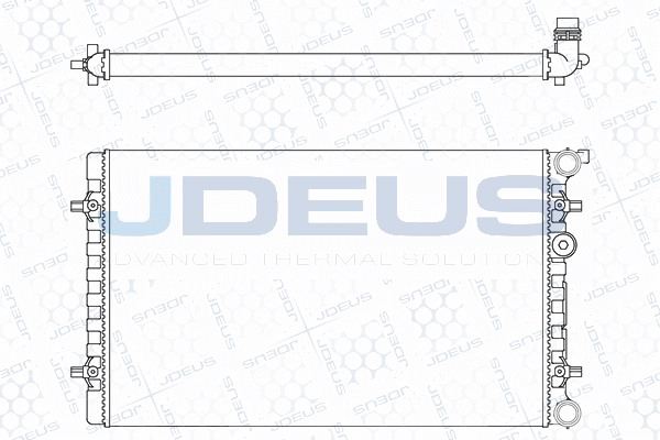 Radiateur, refroidissement du moteur JDEUS M-001019A