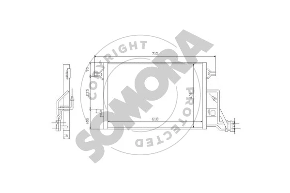 Condenseur, climatisation SOMORA 352360