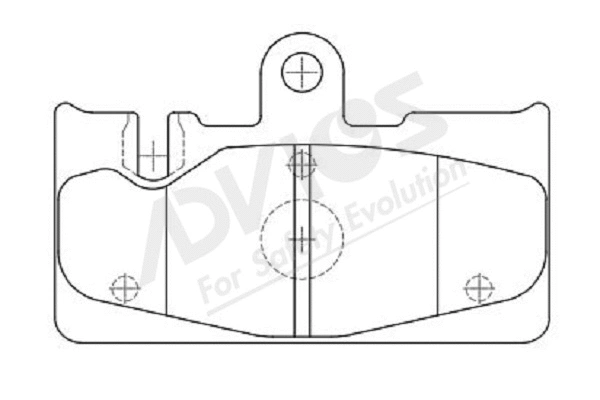Kit de plaquettes de frein, frein à disque ADVICS-SEA A2N010Y