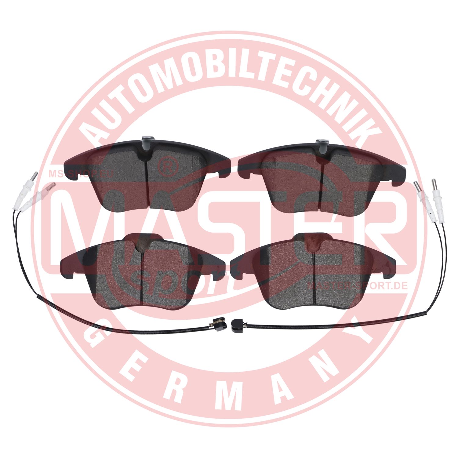 Kit de plaquettes de frein, frein à disque MASTER-SPORT GERMANY 13046072522T-SET-MS