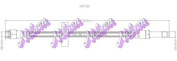 Flexible de frein KAWE H5721