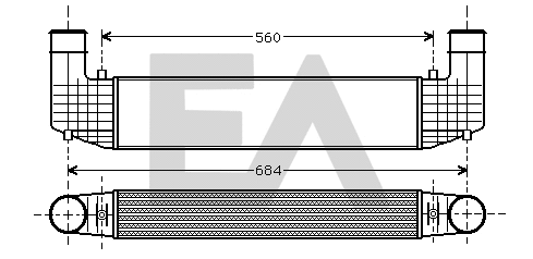 Refroidisseur d'air de suralimentation EACLIMA 36A77002